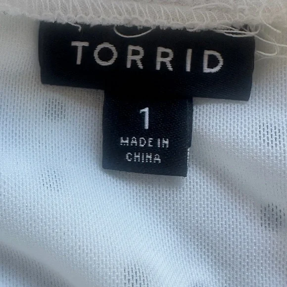 Torrid White Eyelet Puff Sleeve Top - Picture 4 of 4